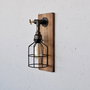 Opviq Pp171 Lámpara de pared de madera maciza